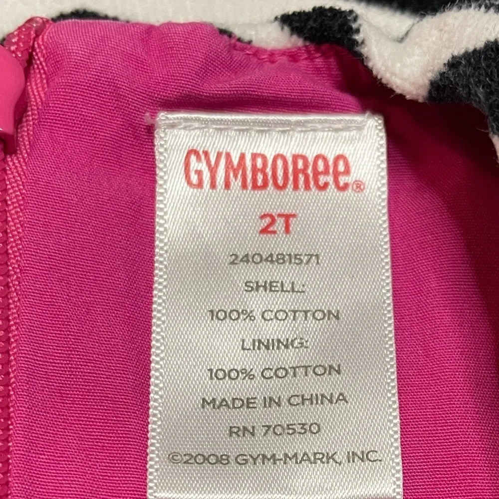 Gymboree Baby Girl Sleeveless Zebra Print Dress Sz 2T